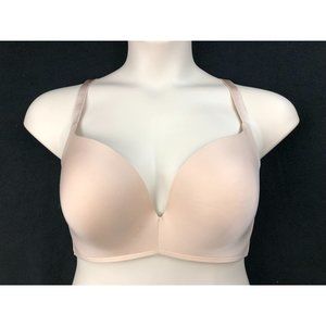 Maidenform 38DD Beige Wirefree Push Up Padded Lined Wireless Bra